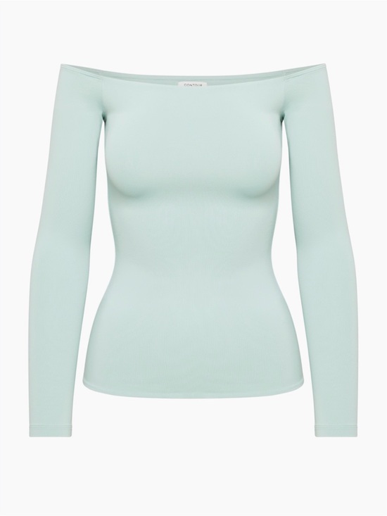 Aritzia Tops - Aritzia Contour Off the Shoulder Long Sleeve Top XS